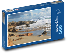 Piaszczysta plaża - morze, wybrzeże Puzzle 500 elementów - 46x30 cm