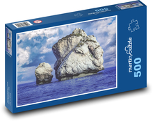 Skalní formace - moře, oceán Puzzle 500 dílků - 46 x 30 cm