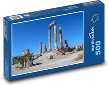 Chrám Hercules - historické miesto, piliere Puzzle 500 dielikov - 46 x 30 cm 