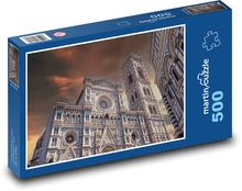Katedra we Florencji - Włochy, architektura gotycka Puzzle 500 elementów - 46x30 cm