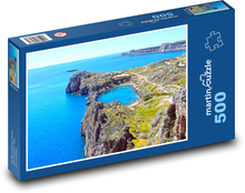 Plaża Ayios Pavlos - Grecja, morze Puzzle 500 elementów - 46x30 cm