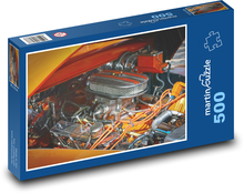 Motor v automobile - vozidlo, auto Puzzle 500 dielikov - 46 x 30 cm 