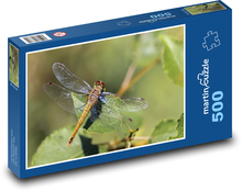 Vážka - hmyz, křídla  Puzzle 500 dílků - 46 x 30 cm