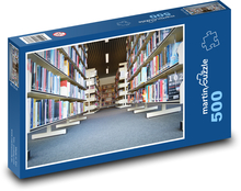 Knihy - číst, knihovna  Puzzle 500 dílků - 46 x 30 cm