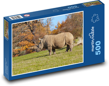 Rhinoceros - wildlife, Africa Puzzle of 500 pieces - 46 x 30 cm 