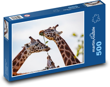 Giraffe - long neck, animal Puzzle of 500 pieces - 46 x 30 cm 