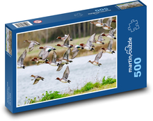 Flying ducks - birds, lake Puzzle of 500 pieces - 46 x 30 cm 