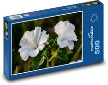 Blütenblätter - weiße Blüten, Pflanze Puzzle 500 Teile - 46 x 30 cm
