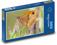 Motýl - okáč luční, hmyz Puzzle 500 dílků - 46 x 30 cm