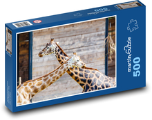 Giraffen - Tiere, Paar Puzzle 500 Teile - 46 x 30 cm