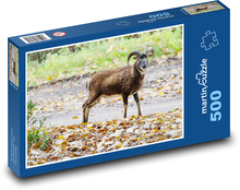 Gehörnte Ziege - Bauernhof, Tier Puzzle 500 Teile - 46 x 30 cm