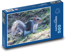 Veverička - roztomilá, divoká Puzzle 500 dielikov - 46 x 30 cm 