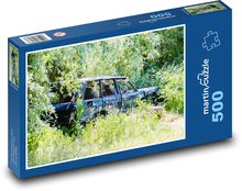 Verlassenes Auto - Wrack, Schrott Puzzle 500 Teile - 46 x 30 cm