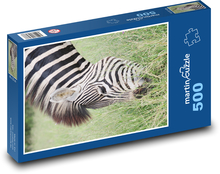 Zebra - gestreiftes Tier, Afrika Puzzle 500 Teile - 46 x 30 cm
