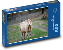 Kráva - dobytek, zvíře Puzzle 500 dílků - 46 x 30 cm