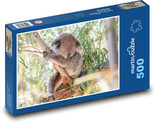 Koala na stromě - vačnatec, býložravec Puzzle 500 dílků - 46 x 30 cm