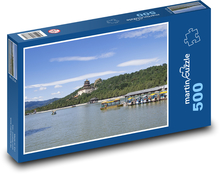 Jazero Kunming - prístav, Čína Puzzle 500 dielikov - 46 x 30 cm 