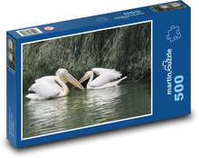 Pelikany - ptactwo wodne, jezioro Puzzle 500 elementów - 46x30 cm