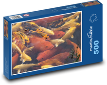 Koi fish - pond, animals Puzzle of 500 pieces - 46 x 30 cm