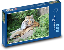 Tygr - zvíře, divoká zvěř Puzzle 500 dílků - 46 x 30 cm