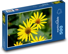Yellow flowers - flowers, garden Puzzle of 500 pieces - 46 x 30 cm 