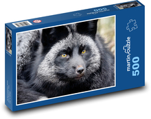 Silberfuchs - Säugetier, Tier Puzzle 500 Teile - 46 x 30 cm