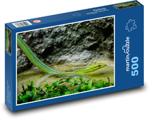Grüne Schlange - Reptil, Wasser Puzzle 500 Teile - 46 x 30 cm