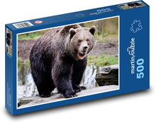 Medvěd hnědý - lovec, zvíře Puzzle 500 - 46x30 cm