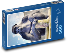 Gorila - primát, zvíře Puzzle 500 dílků - 46 x 30 cm