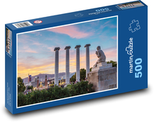 Barcelona - námestie Plaza, západ slnka Puzzle 500 dielikov - 46 x 30 cm