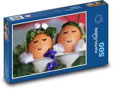 Osterdekoration - Eier, Frühling Puzzle 500 Teile - 46 x 30 cm