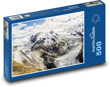 Gletscher - Berge, Alpen Puzzle 500 Teile - 46 x 30 cm