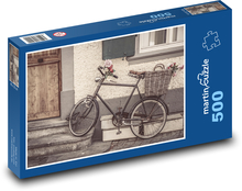 Bicykel - retro, dekorácie Puzzle 500 dielikov - 46 x 30 cm 