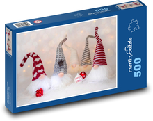 Elfovia - Trpaslíci, Vianoce Puzzle 500 dielikov - 46 x 30 cm 