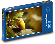 Żołądź - dąb, drzewo Puzzle 500 elementów - 46x30 cm