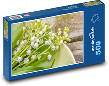 Konvalinka - květina, květ Puzzle 500 dílků - 46 x 30 cm