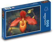 Tropická orchidej - květ, květina  Puzzle 500 dílků - 46 x 30 cm