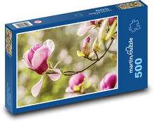 Magnolie - Frühlingsblume, Garten Puzzle 500 Teile - 46 x 30 cm