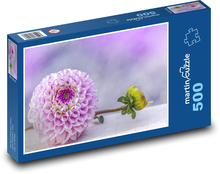 Jiřina - nachový květ Puzzle 500 dílků - 46 x 30 cm