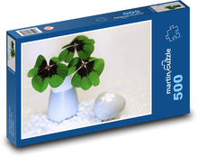 Čtyřlístek - jetel, štěstí Puzzle 500 dílků - 46 x 30 cm