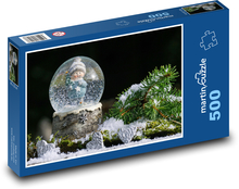 Schneeball - Weihnachten, Schnee Puzzle 500 Teile - 46 x 30 cm
