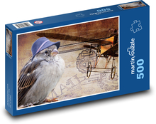 Sparrow - bird, fly away Puzzle of 500 pieces - 46 x 30 cm 