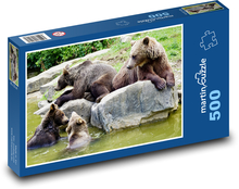 Bärenjungen - Tiere, Zoo Puzzle 500 Teile - 46 x 30 cm