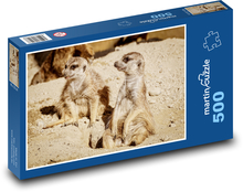 Surikata - zviera, zoologická záhrada Puzzle 500 dielikov - 46 x 30 cm