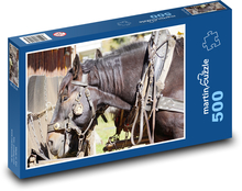 Horse head - animal, horse Puzzle of 500 pieces - 46 x 30 cm