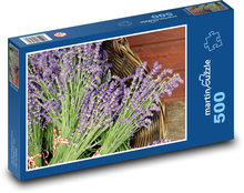 Lawenda - bukiety, zioła Puzzle 500 elementów - 46x30 cm