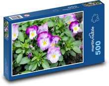 Stiefmütterchen - Frühling, Blumen Puzzle 500 Teile - 46 x 30 cm