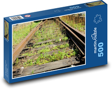 Železničná trať - koľajnice, železnice Puzzle 500 dielikov - 46 x 30 cm 