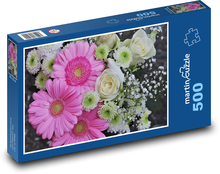 Bukiet - romans, róże Puzzle 500 elementów - 46x30 cm