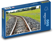 Railway track - rails, railways Puzzle of 500 pieces - 46 x 30 cm 